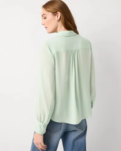 White House Black Market Soft Shirt In Green