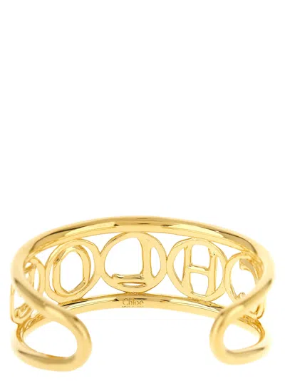Chloé Script Bracelet In Gold