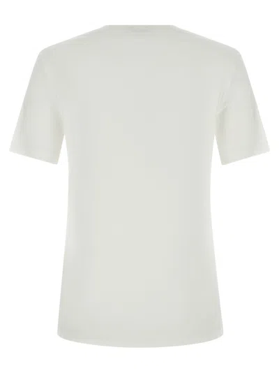 Chloé Cotton Crew Neck Graphic Short Sleeve T-shirt In White