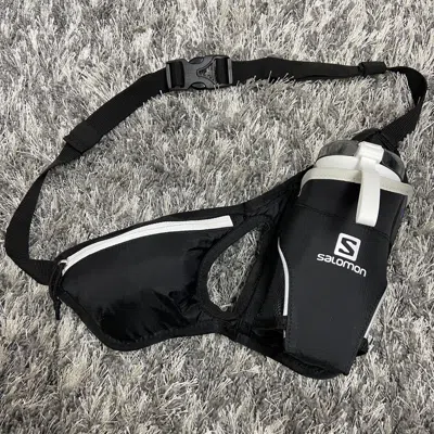 Pre-owned Salomon Gorpcore Y2k Run Crossbody Water Bottle Bag - № 6028 In Black