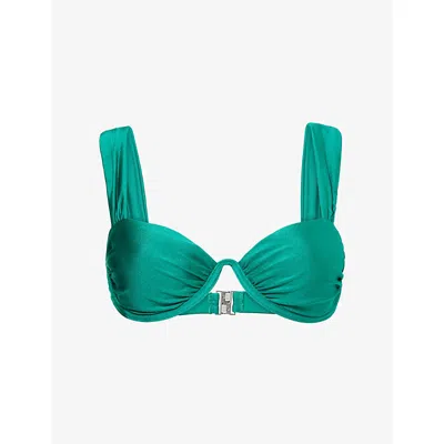 Simkhai Anniston Bikini Top Kelly Green