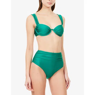Simkhai Anniston Bikini Top Kelly Green