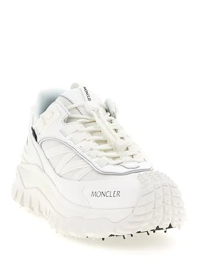 Moncler Waterproof Trailgrip Gtx Sneakers With Carbon Fiber In White