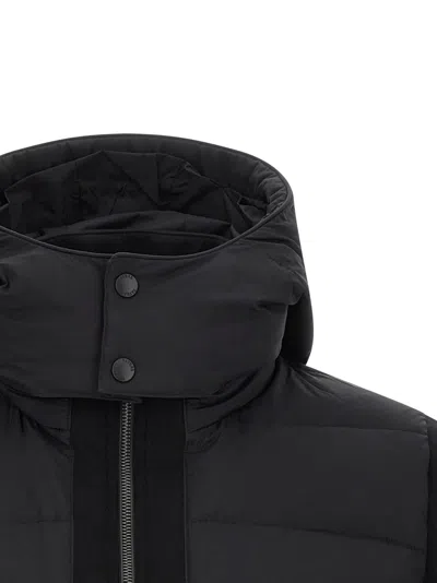 Tatras Long-sleeved Cotton-padded Jacket In Black