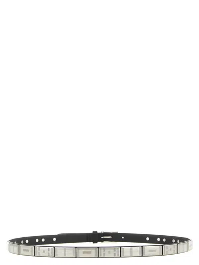 Lemaire Buffalo Studs Belt 20 Mm In Leather In Black