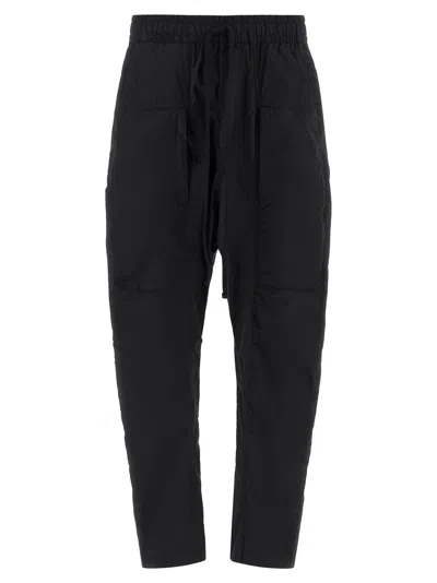 Thom Krom 34 Drawstring Low-crotch Pants In Black