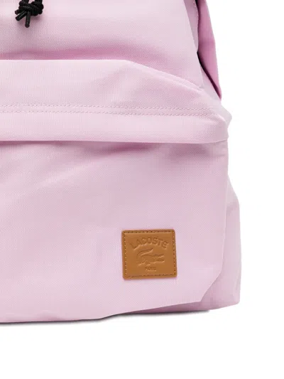 Lacoste Croc Backpack In Pink