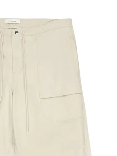 Entire Studios Cargo Drawstring Trousers In Neutral