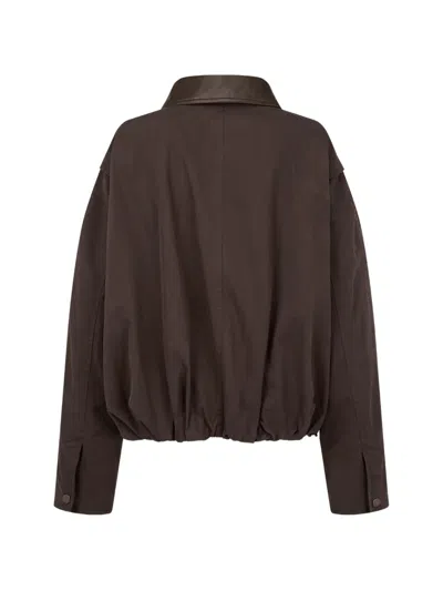 Tomboy Collared Jacket In Brown