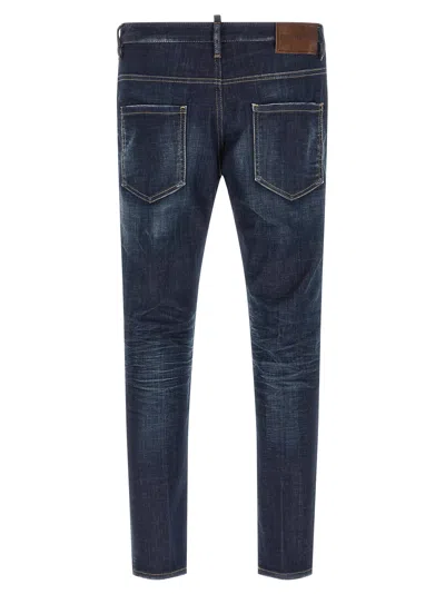 Dsquared2 Belt Loop Jeans In Blue