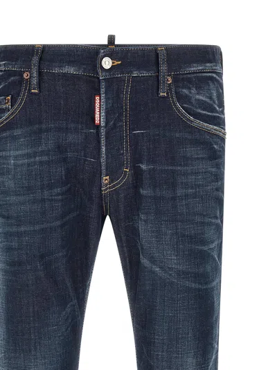 Dsquared2 Belt Loop Jeans In Blue