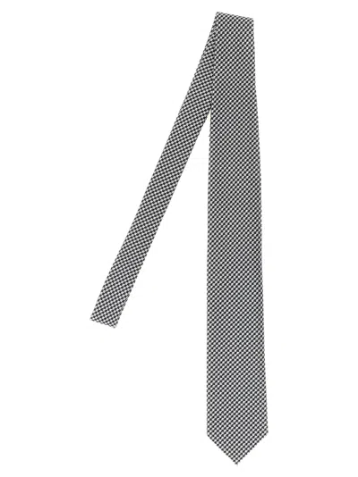 Tom Ford Silk Tie Regular Width Patterned Surface In Gold