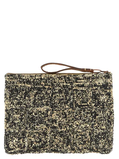 Ibeliv Tanala Clutch Bag Rectangular Shape Wrist Strap In Multi