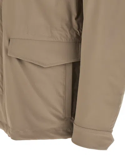 Herno Field Jacket In Brown