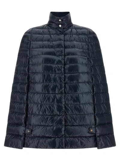 Herno Quilted Down Jacket In Blue