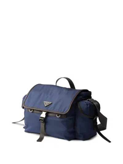 Prada Re-nylon Shoulder Bag In Blue
