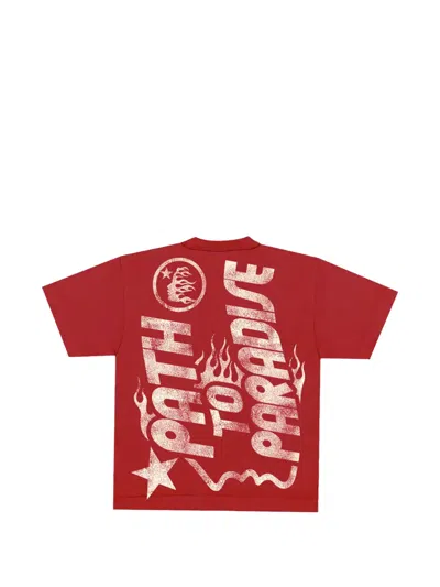 Hellstar Graphic T-shirt In Red
