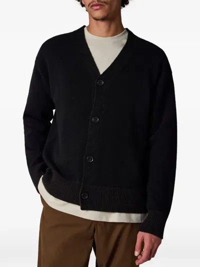 Paul Smith Signature Stripe Cardigan In Black