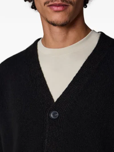 Paul Smith Signature Stripe Cardigan In Black