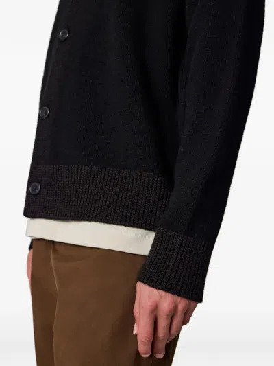 Paul Smith Signature Stripe Cardigan In Black