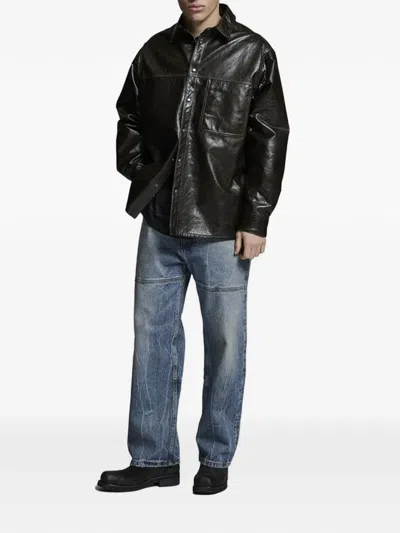 Paura Sofian Panelled Jeans In Blue