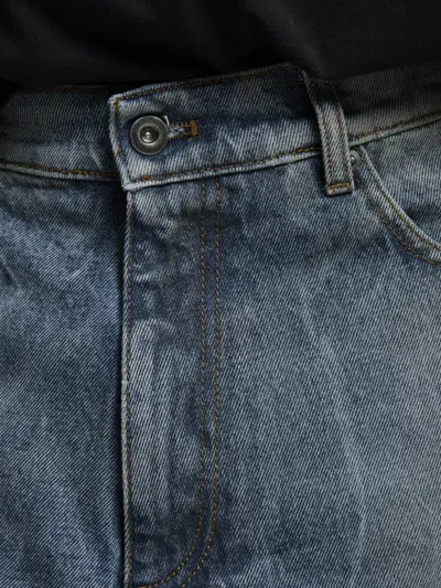 Paura Sofian Panelled Jeans In Blue