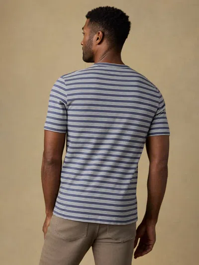 Faherty Sunwashed Regenerative T-shirt In Blue