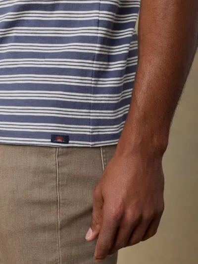 Faherty Sunwashed Regenerative T-shirt In Blue