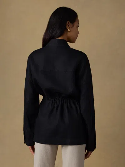 Faherty Sun Strider Utility Jacket In Black