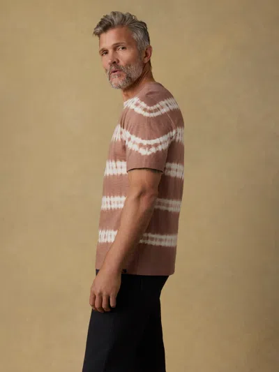 Faherty Sunwashed Regenerative T-shirt In Brown