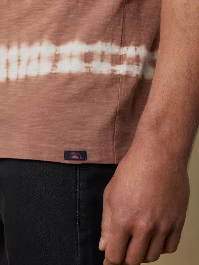 Faherty Sunwashed Regenerative T-shirt In Brown