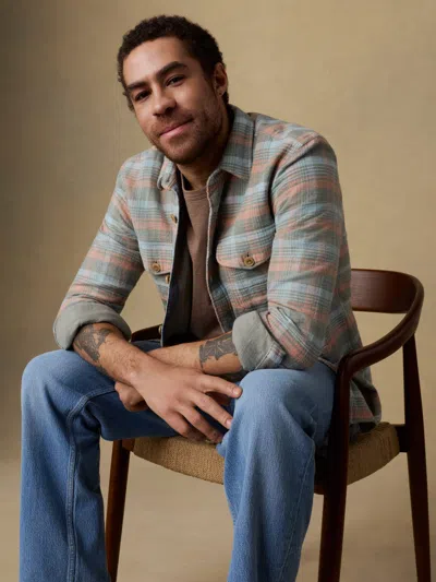 Faherty Belmar Workshirt In Gray