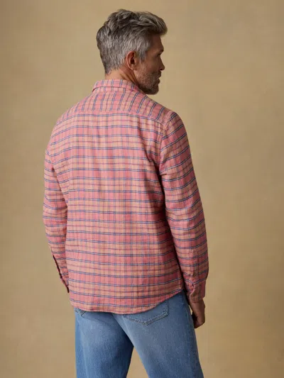 Faherty Belmar Workshirt In Pink