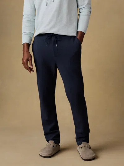Faherty Linen Drawstring Pants In Blue