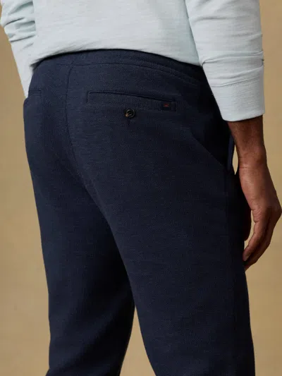 Faherty Linen Drawstring Pants In Blue