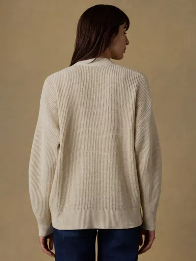 Faherty Miramar Linen Relaxed Cardigan In Neutral