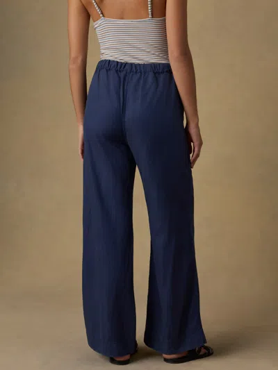 Faherty Topanga Drape Pants In Blue