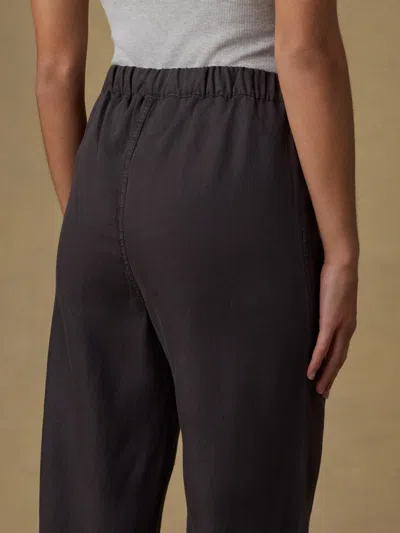 Faherty Topanga Drape Ankle Pants In Black