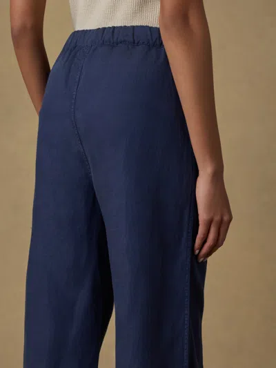 Faherty Topanga Drape Ankle Pants In Blue