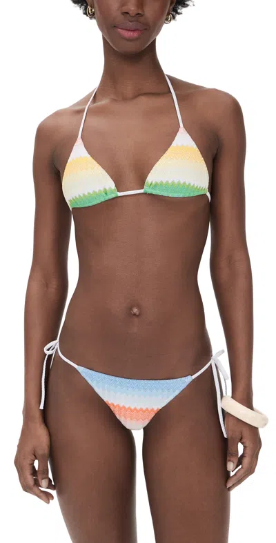 Missoni Chevron-patterned Bikini In Multi