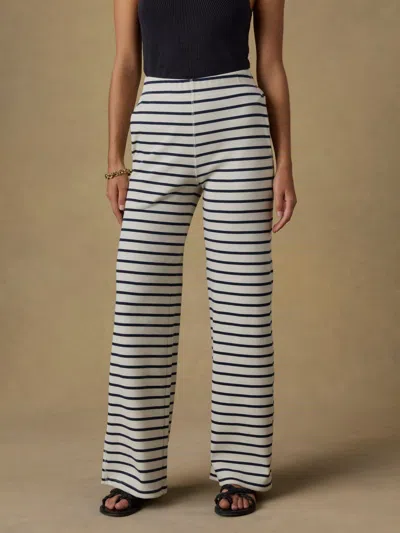 Faherty Surfside Pants Salt Air Stripe In White