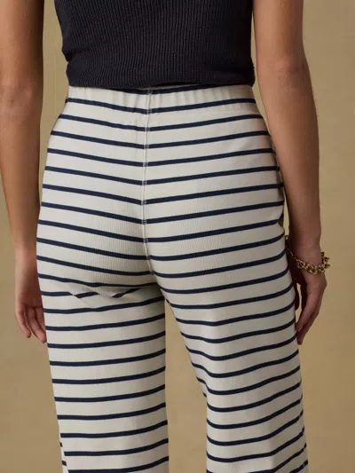 Faherty Surfside Pants Salt Air Stripe In White