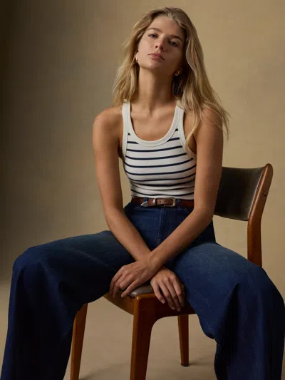 Faherty Surfside Rib Tank In Blue