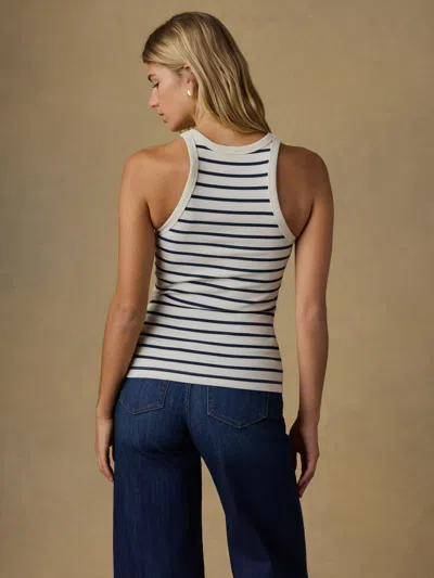 Faherty Surfside Rib Tank In Blue