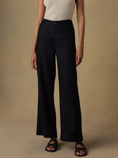 Faherty Sun Strider Linen Pants In Brown