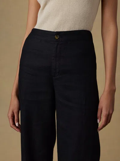 Faherty Sun Strider Linen Pants In Brown