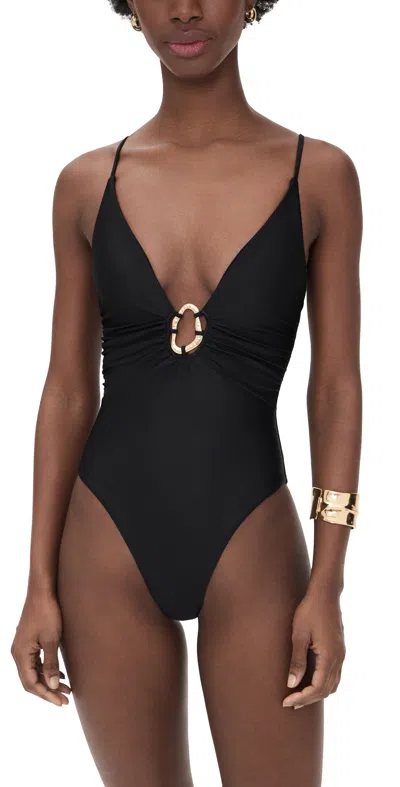 L*space Lspace Tatum O-ring One-piece Swimsuit In Black
