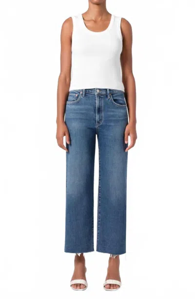Agolde Womens Fix (ind Vint Dk) Harper Straight-leg Mid-rise Denim Jeans In Blue