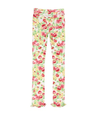 Acne Studios Floral Trousers In Multi