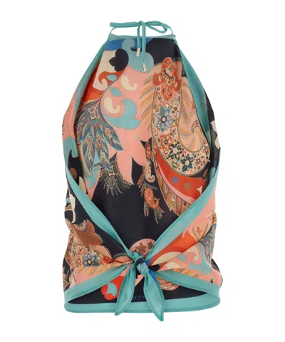 Etro Printed Tops In Multi